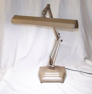 Dayton Floating Arm Industrial Machine Age Desk Lamp with Modern Working Bulbs
