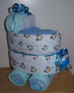 Mickey Mouse Minnie or Pluto Mini Diaper Bassinet Baby Shower Favor