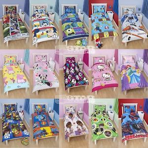 Childrens Kids Disney Single Duvet Quilt Cover Bedding Sets New Gift Boys Girls
