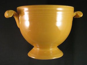 Old Vintage Fiesta Yellow Sugar Bowl Dinnerware H L C China Fiestaware Pottery