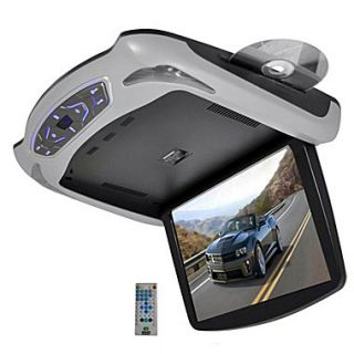 Pyle PLRD145 13.3 Roof Mount TFT LCD Monitor With Built In Multimedia Disc, Gray/Black/Tan