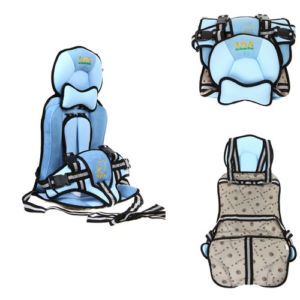 Infant Baby Child Car Safety Secure Booster Seat Cover Harness Cushion Blue