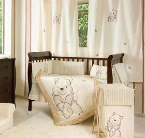 4 Piece Unisex Winnie The Pooh Baby Crib Bedding Cot Set RRP $250 00