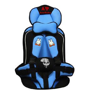 Adjustable Portable Baby Child Car Safety Seat Cushion Braces Belt Harness Blue