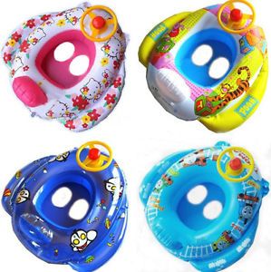 Baby Kid Toddler Car Swim Pool Boat Ring Raft Float Tube Seat Safety Aid Trainer