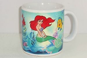 Disney Little Mermaid Ariel Flounder Sabastian Coffee Mug Cup Princess Ocean