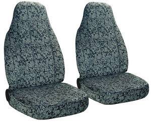 Tie Dye Front Set Car Seat Covers Black and Grey Create Your Own Design