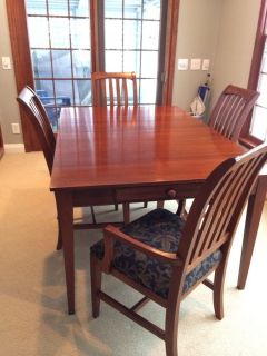 Ethan Allen American Impressions Dining Table 5 Chairs
