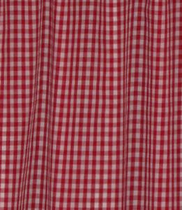 Vintage Red Gingham Kitchen 14" Window Curtains Valance Panel Fat Chef Checkered
