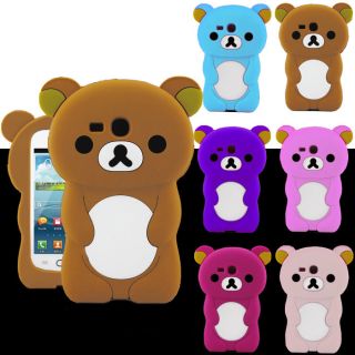 Cute Bear Silicone Soft Silicone Case Cover for Samsung Galaxy S3 Mini I8190