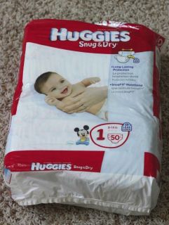 Huggies Snug Dry Disposable Diapers Size 1 50 Count 8 14 Lbs