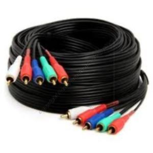 50ft Long RGB LR Component Video Audio Cable Cord Wire 5 RCA HDTV LCD TV DVD Is