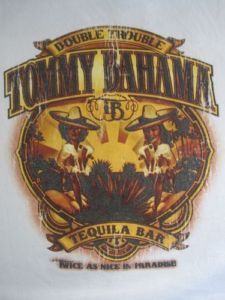 Tommy Bahama Double Trouble TB Tequila Bar Paradise White Graphic T Shirt Tee L1