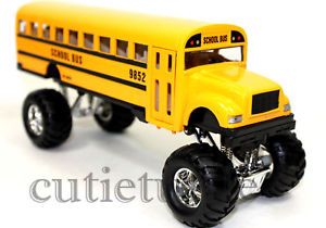 Monster Truck Big Foot Long School Bus 4x4 8 25" Yellow