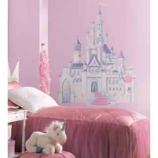 New Giant Disney Princess Castle Wall Decals Girls Pink Purple Bedroom Stickers