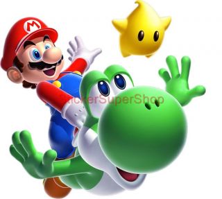 Choose Size Super Mario Riding Yoshi Decal Removable Wall Sticker Decor Video