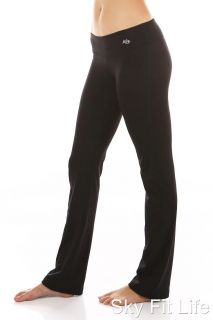 Mika Womens Roxy Pants Black Yoga Boot Camp Fitness Running Biking Gym BNWT