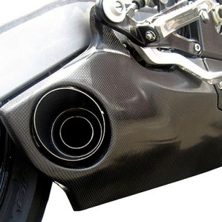 10 13 BMW S1000RR TaylorMade Racing GP Full Exhaust w Carbon Fiber Covers