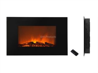 Wall Mount Electric Backlight Fireplace w Remote Control Heater 36"