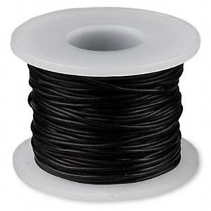 10 Foot Long Black Rubber 1mm Mod Necklace Jewelry Cord