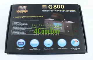 1080p HD GS800 Car DVR Camera Ambarella Built in GPS G Sensor Night Vision