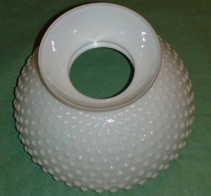 Vintage Milk Glass Hobnail Lamp Shade