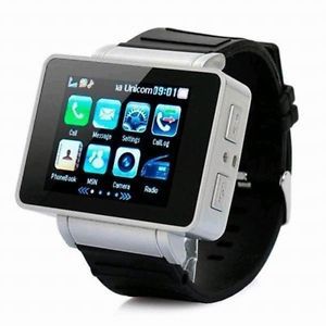 1 8'' i3 Touch Screen Watch Wrist Cell Phone Mobile GSM Quad Band Camera  4