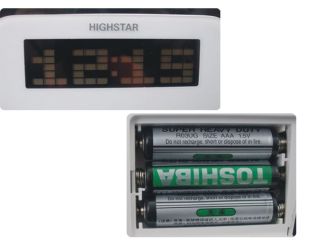 LED Backlight Fluorescent Message Board Digital Alarm Clock Calendar