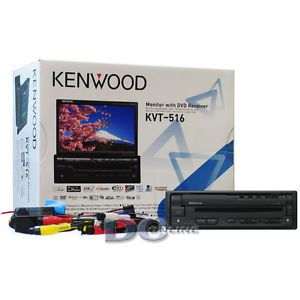 Kenwood KVT 516 7" Flip Out LCD Touchscreen Car DVD CD Stereo w USB Port