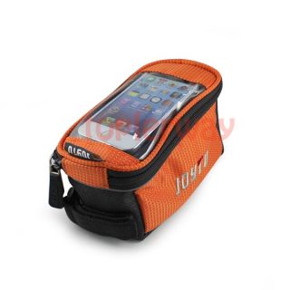 Orange Outdoor Sport Cycling Bicycle Bike Seat Saddle Pouch Front Seat Bag Frame