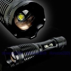 1800 Lumen Zoomable CREE XM L T6 LED 18650 AAA Flashlight Torch Zoom Lamp Light