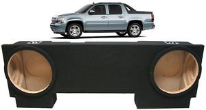 Chevy Avalanche 02 13 Dual 12" Custom Subwoofer Enclosure Bass Speaker Sub Box