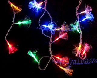 10M LED Multi Color Optic Fiber Party Favor String Light Christmas Outdoor