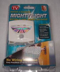 Mighty Light Indoor Outdoor Motion Light Sensor Activated as Seen on TV