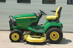 John Deere X728 4x4 Lawn Garden Tractor 62" Mower Deck 25HP Kaw Suspension Seat