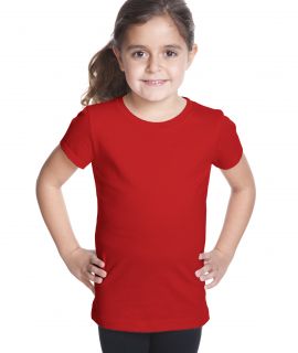 Next Level Apparel Girl’s Cotton Short Sleeve Crewneck Princess Tee T Shirt 3710