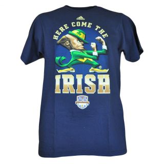 NCAA Here Come The Irish Notre Dame Fighting Irish Adidas BCS 2012 Tshirt Shirt
