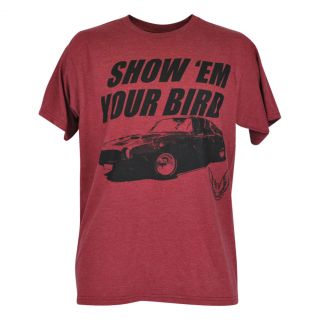 Pontiac Firebird Mens Tshirt Show Em Your Bird Retro Car Shirt Tee Trans Am Logo