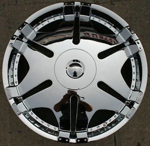 Kasino Ace 570 24" Chrome Rims Wheels Nissan Armada QX56 35 24 x 9 5 6H 30