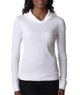Next Level Apparel Ladies Juniors Fit Soft Thermal Hoodie T Shirt 8021