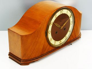 Absolute RARE Beautiful Art Deco Kienzle Chiming Mantel Clock with Pendulum