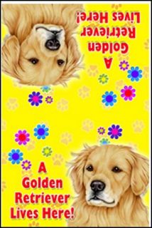 Golden Retriever 18"x18" Magnetic Dog Mailbox Cover