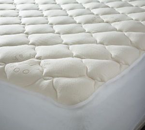 Queen Eco Friendly Bamboo Mattress Pad Pillow Top Bed Topper Retail $299