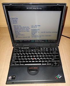 IBM ThinkPad T20 800MHz 256MB RAM CD RW DVD ROM Notebook Laptop Computer