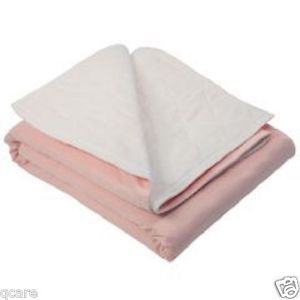 3 New Large Washable Underpads Bed Wetting Pads Reusable USA Made Color Pink