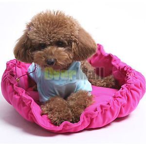 New Puppy Dog Soft  Winter Warm Bed House Nest Pad Mat Pink