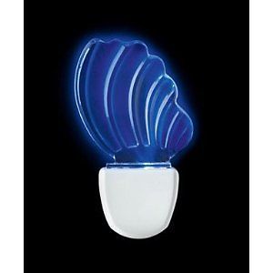 Leviton 49563 SHL Seashell Blue LED Night Light New