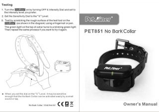 No Barking Collar New Waterproof Anti Bark Pet Dog Training Shock Control Collar
