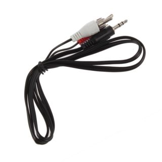 1M 3 5mm Plug Jack to 2 RCA Male Stereo Audio Cable Adapter Y Splitter Converter