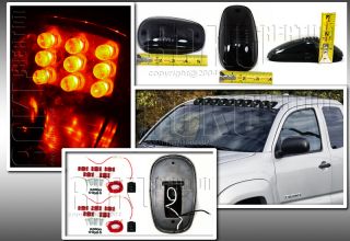 Smoked Lens LED Cab Roof Marker Running Lights 10 Pcs Set Truck SUV RV